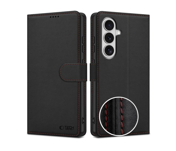 Tech-Protect Wallet Galaxy S26 Black/Red - 1500297 - zdjęcie
